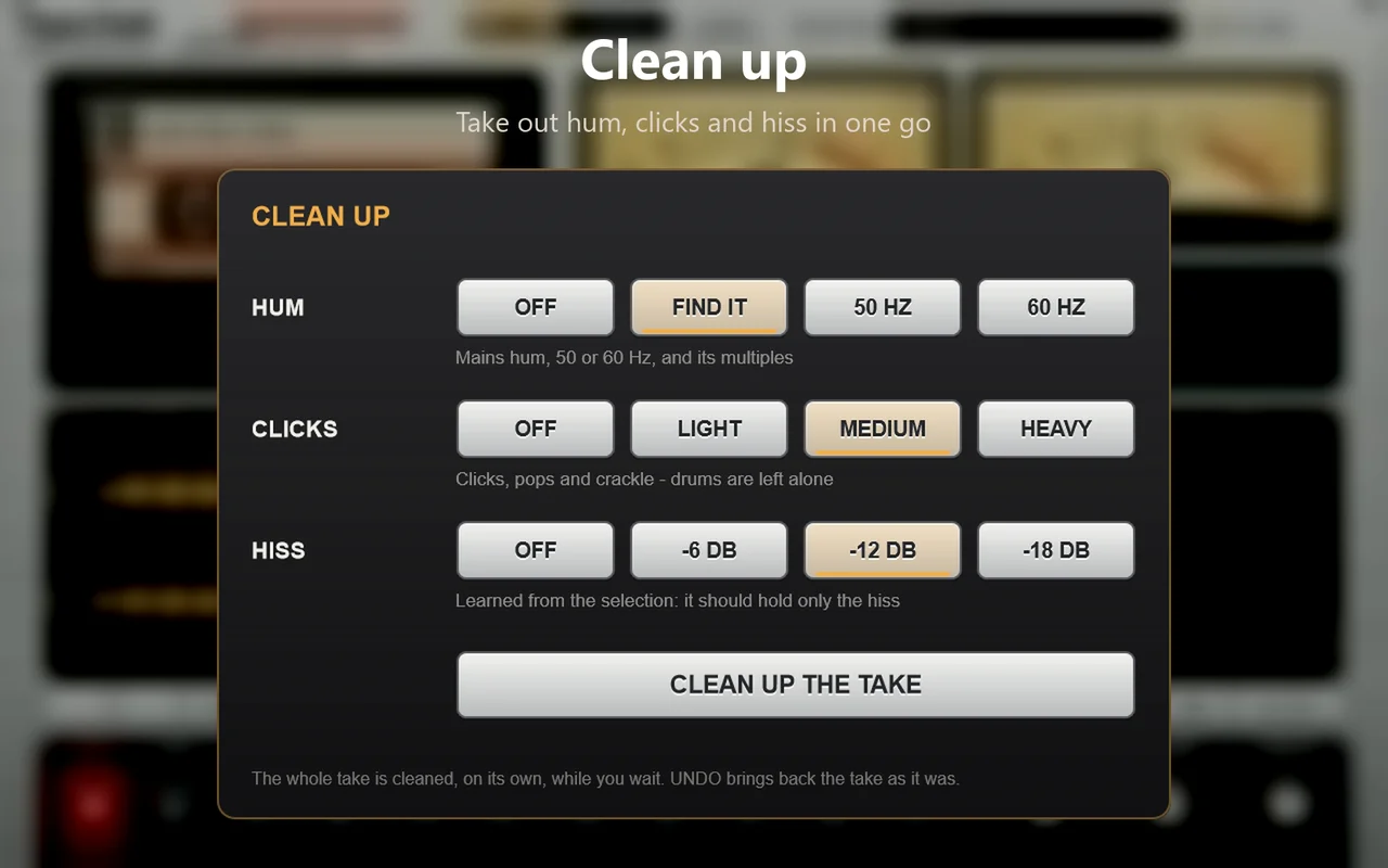 Clean up